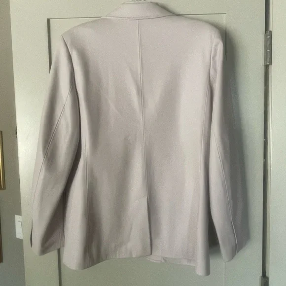 Anthropologie Light Lavender Vegan Leather Blazer Jacket - Picture 2 of 4